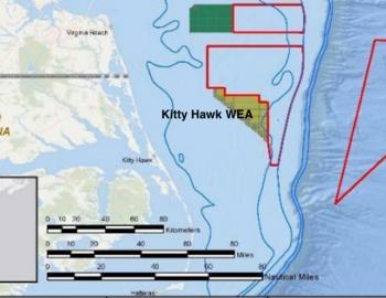 BOEM map showing new Wind Energy Areas off Outer Banks of North Carolina. BOEM map showing new Wind Energy Areas off Outer Banks of North Carolina.