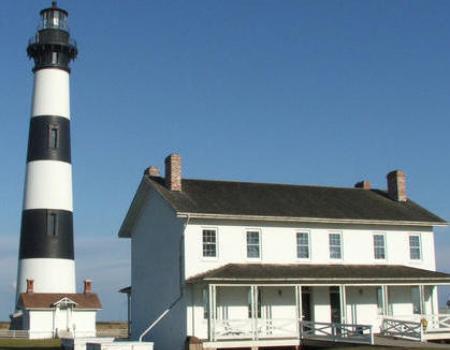 A lighthouse in the Outer Banks
