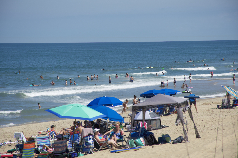 Great weather brought summer crowds to the Kill Devil Hills Beach on Memorial Day. Great weather brought summer crowds to the Kill Devil Hills Beach on Memorial Day.