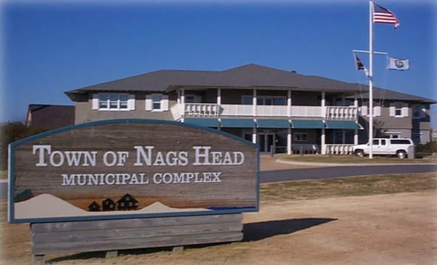 Nags Head Town Hall will be part of a NCDOT repaving project through mid May. Nags Head Town Hall will be part of a NCDOT repaving project through mid May.