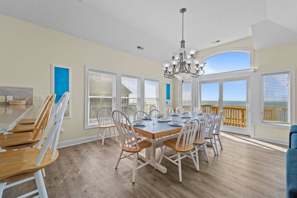 Dining room of Hatteras Island vacation rental